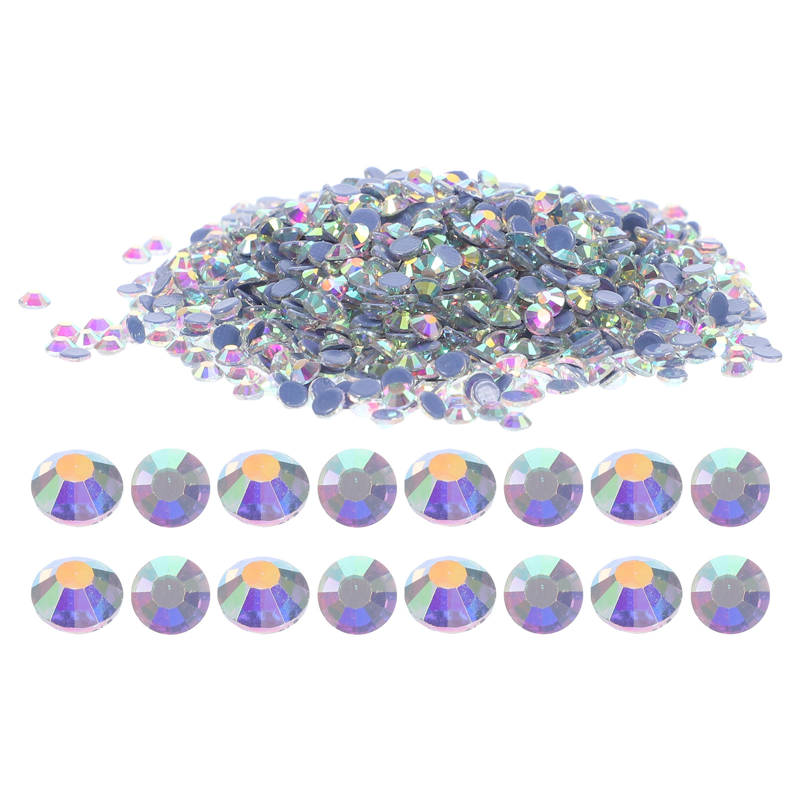 Embellishment Glue Craft - 2880 Stück Hot-Fix-Strasssteine mit flacher Rückseite