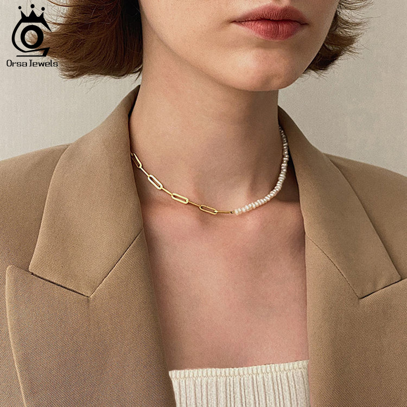 ORSA JEWELS Halbperlen-Ketten- – Pearl Trim Chain Bewertung und Preis