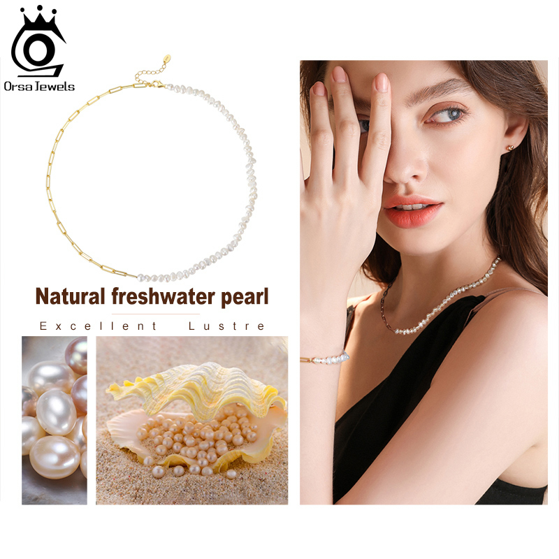 ORSA JEWELS Halbperlen-Ketten- – Pearl Trim Chain Bewertung und Preis