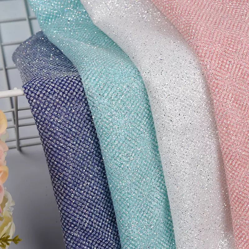 Glitzer-Pailletten-Netzstoff f – Crystal Mesh Fabric Bewertung und Preis