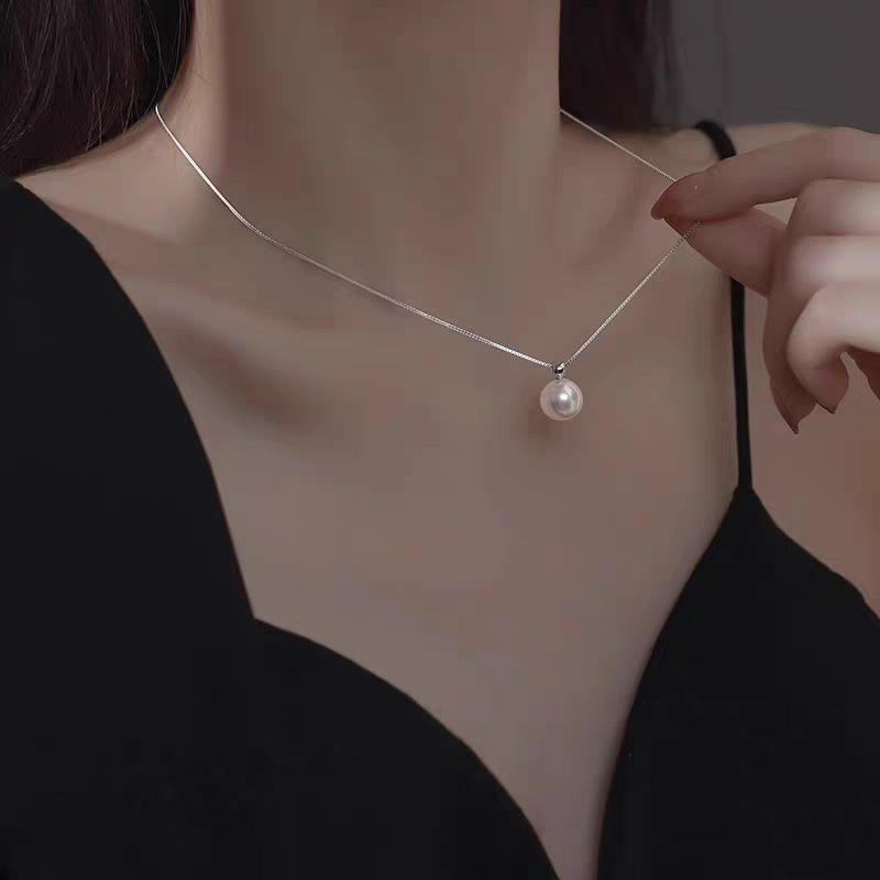 925 Sterling Silber 8 mm Perle – Pearl Trim Chain Bewertung und Preis