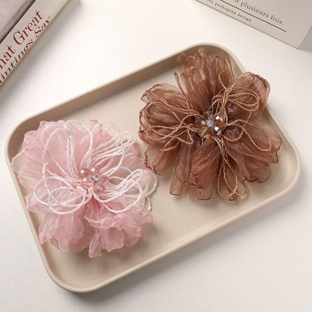 Organza-Stoffblumen-Applikatio – Crystal Mesh Fabric Bewertung und Preis